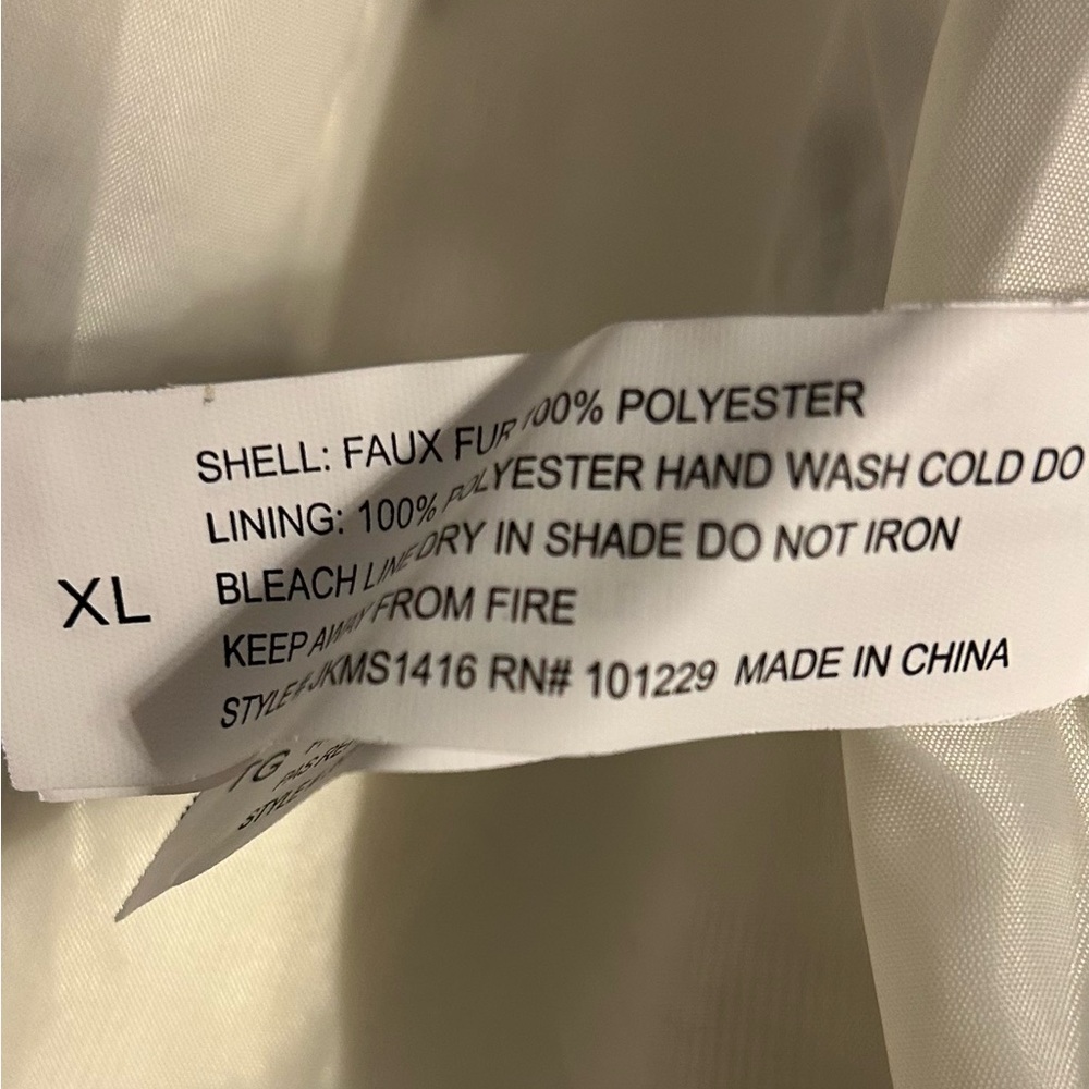 Chic Brown and White Teddy Jacket - Picture 4 of 4